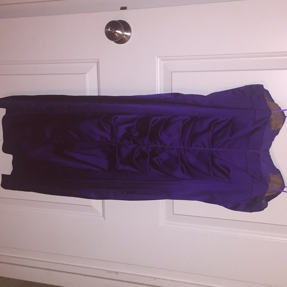 Caché jewel purple cocktail dress - Picture 3 of 4